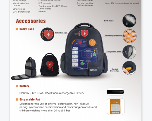 First-aid AED Automatic External Defibrillator