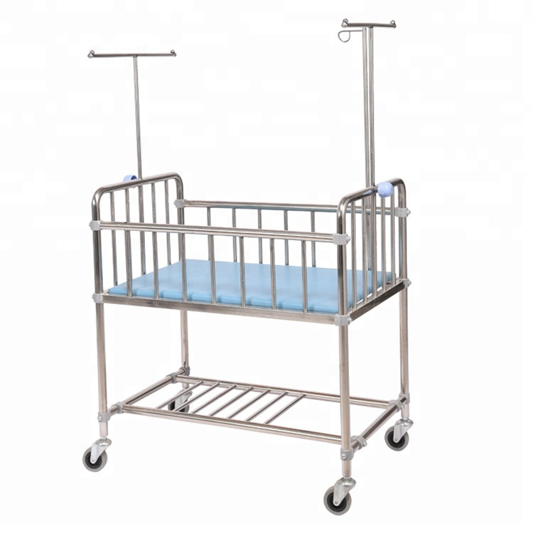 MBC-02 Stainless steel hospial baby bed