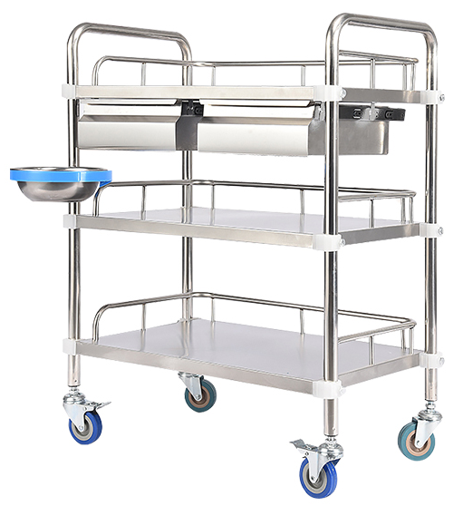 ST01/ST02 Stainless steel medical cart hospital medicine cart