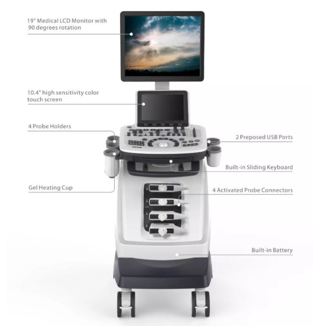 MUC-950N  Medical 4D Full Digital Trolley Color Doppler Ultrasound